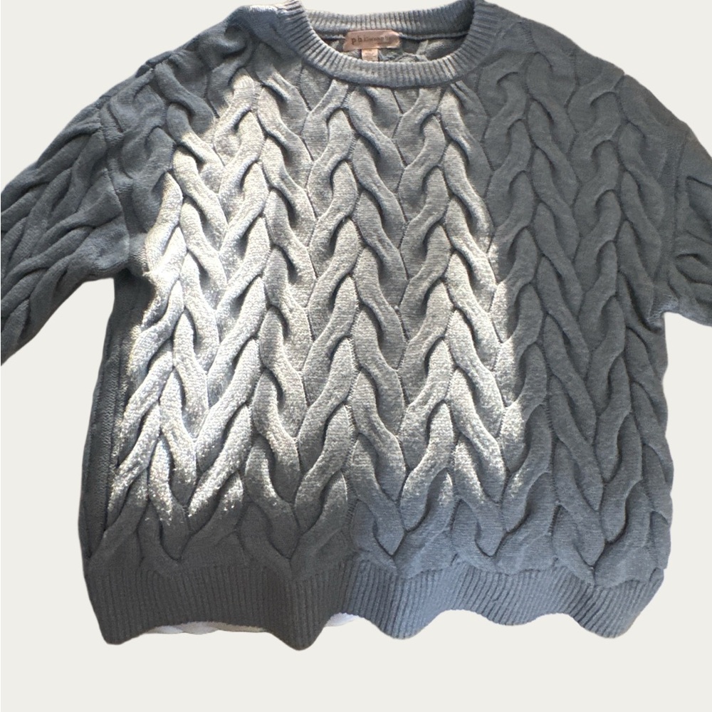 Philosophy Blue Cable Knit Sweater - Picture 7 of 7